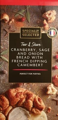 cranberry sage and onion bread with french dipping camembert