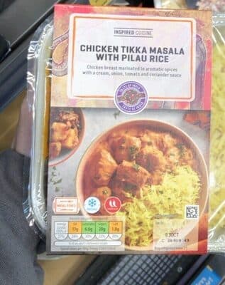 Chicken tikka masala with palau rice