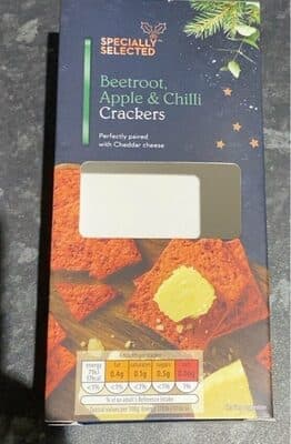 Beetroot, Apple & Chilli Crackers