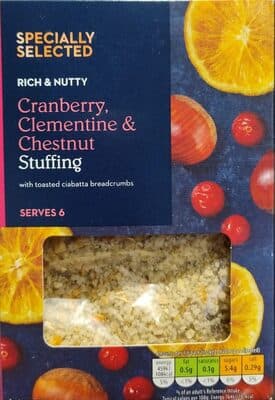 Cranberry, Clementine, & Chestnut Stuffing