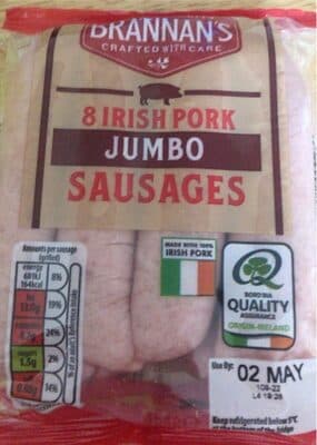 Brannan Crafted With Care Irish Pork Jumbo Sausage