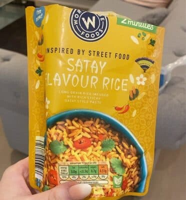 Satay flavour rice
