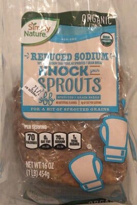 Reduced Sodium Sprouted Bread