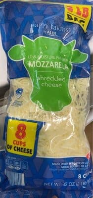 Shredded Low-Moisture Part-Skim Mozzarella Cheese