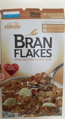 Whole Grain Wheat And Bran Flakes Cereal