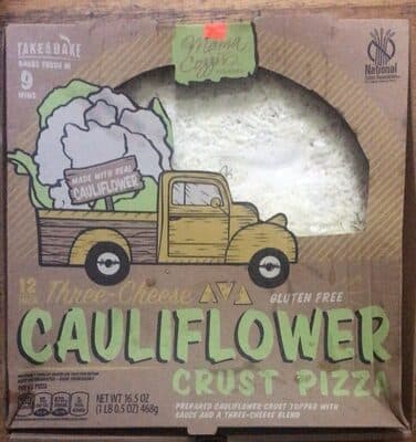 Three-Cheese Cauliflower Crust Pizza