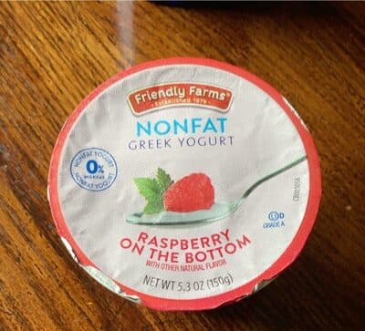 Raspberry on the Bottom Flavor Nonfat Greek Yogurt