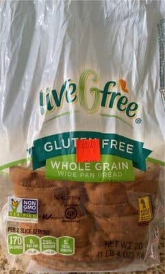 Whole grain gluten free wide pan bread