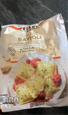 Cheese Microwaveable Ravioli Premium Pasta Stuffed with a Smooth Blend of Fresh Ricotta Cheese & Seasonings