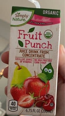 Fruit Punch Juice Drink From Concentrate, Fruit Punch
