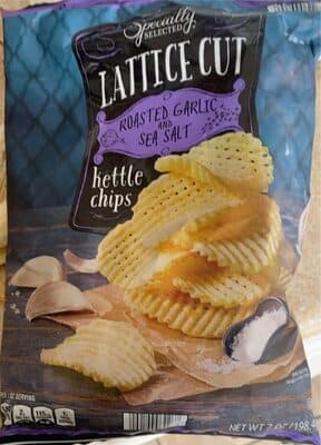 Roasted Garlic and Sea Salt Lattice Cut Kettle Chips