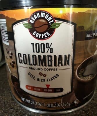 100% Columbian Ground Coffee