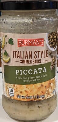 Piccata Simmer Sauce