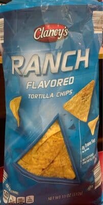 Ranch flavored tortilla chips