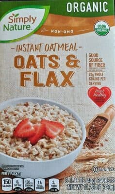 Instant oatmeal oats & flax