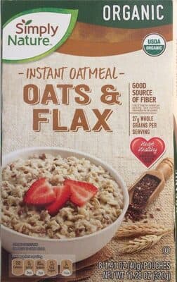 Instant Oatmeal Oats & Flax