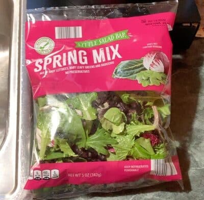 Spring Mix of Baby Lettuces, Baby Leafy Greens and Radicchio