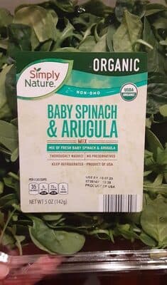 Non-Gmo Baby Spinach & Arugula Mix