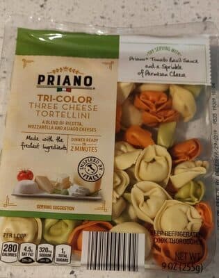 Tri-Color Three Cheese Tortellini