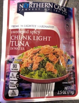 Premium Lightly Marinated Sweet and Spicy Chunk Light Tuna in Water