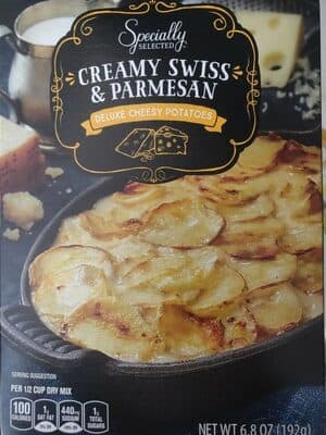 Creamy Swiss & Parmesan Deluxe Cheesy Potatoes
