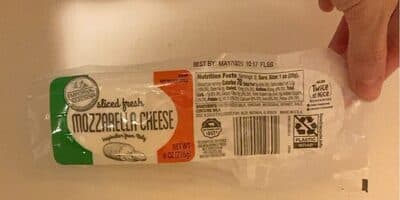 Sliced Fresh Mozzarella Cheese