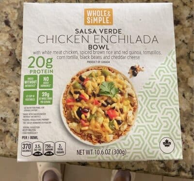 Salsa Verde Chicken Enchilada Bowl