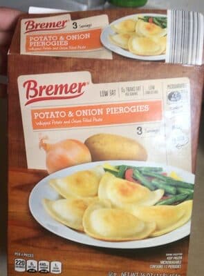 Whipped Potato & Onion Filled Pierogies Pasta