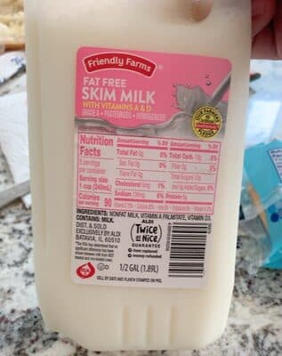 Fat Free Skim Milk