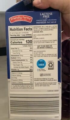 Lactose Free 2% Reduced Fat Milk