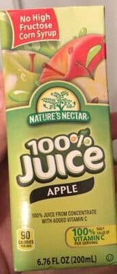 100%juice apple