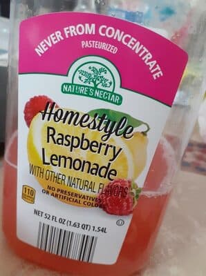 Homestyle Raspberry Lemonade