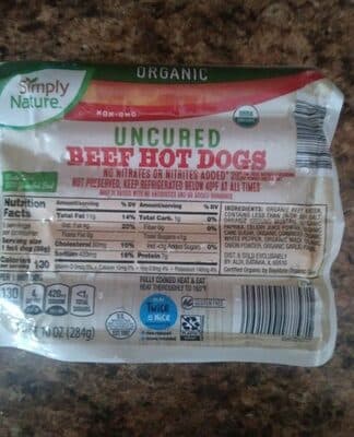 Uncured Beef Hot Dogs
