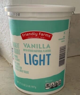 Vanilla Light nonfat Yogurt