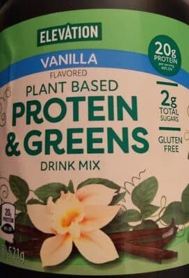 Plant-Based Protein and Greens Drink Mix