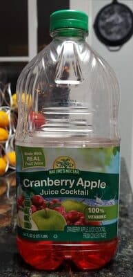 Cranberry Apple Juice Cocktail From Concentrate
