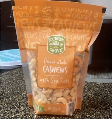 Deluxe Whole Cashews With Sea Salt