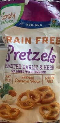 Grain Free Pretzels Garlic and Herb