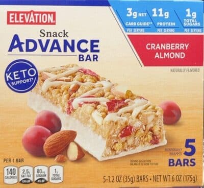 Snack Advance Bar Cranberry Almond
