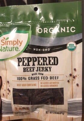 Peppered beef jerky