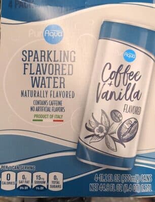 Sparkling Flavored Water- Coffee + Vanilla