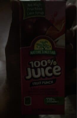 100% juice fruit punch