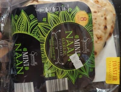 Mini naan Garlic Flatbread