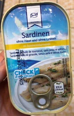 Sardinen in Sonnenblumenl