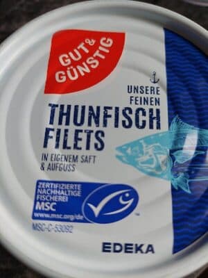 Thunfischfilets im eigenen Saft & Aufguss