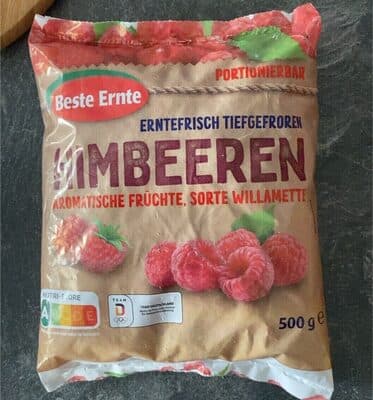 Beste Ernte Ganze Himbeeren