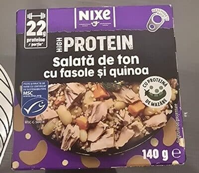 High Protein Salata De Ton Cu Fasole Si Quinoa