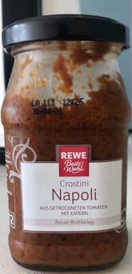Rewe Beste Wahl Crostini Napoli from dried tomatoes with capers