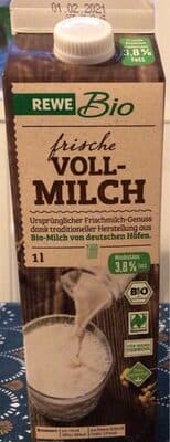 Rewe Bio frische Vollmilch