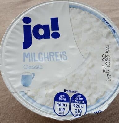 ja! Milchreis Classic